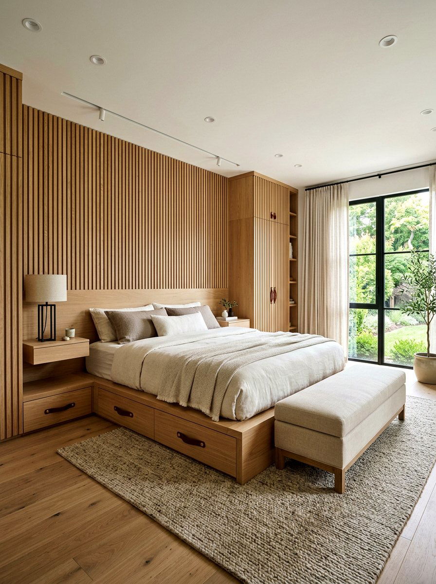 Quiet Luxury Wood Accent Bedroom - 30 quiet luxury bedroom ideas