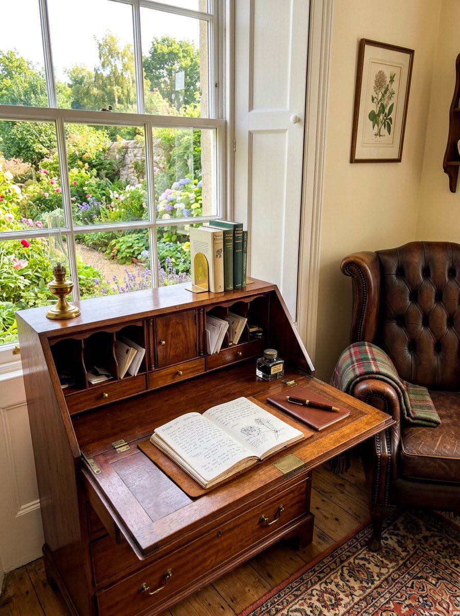 Quiet Writing Desk - 30 digital detox room ideas