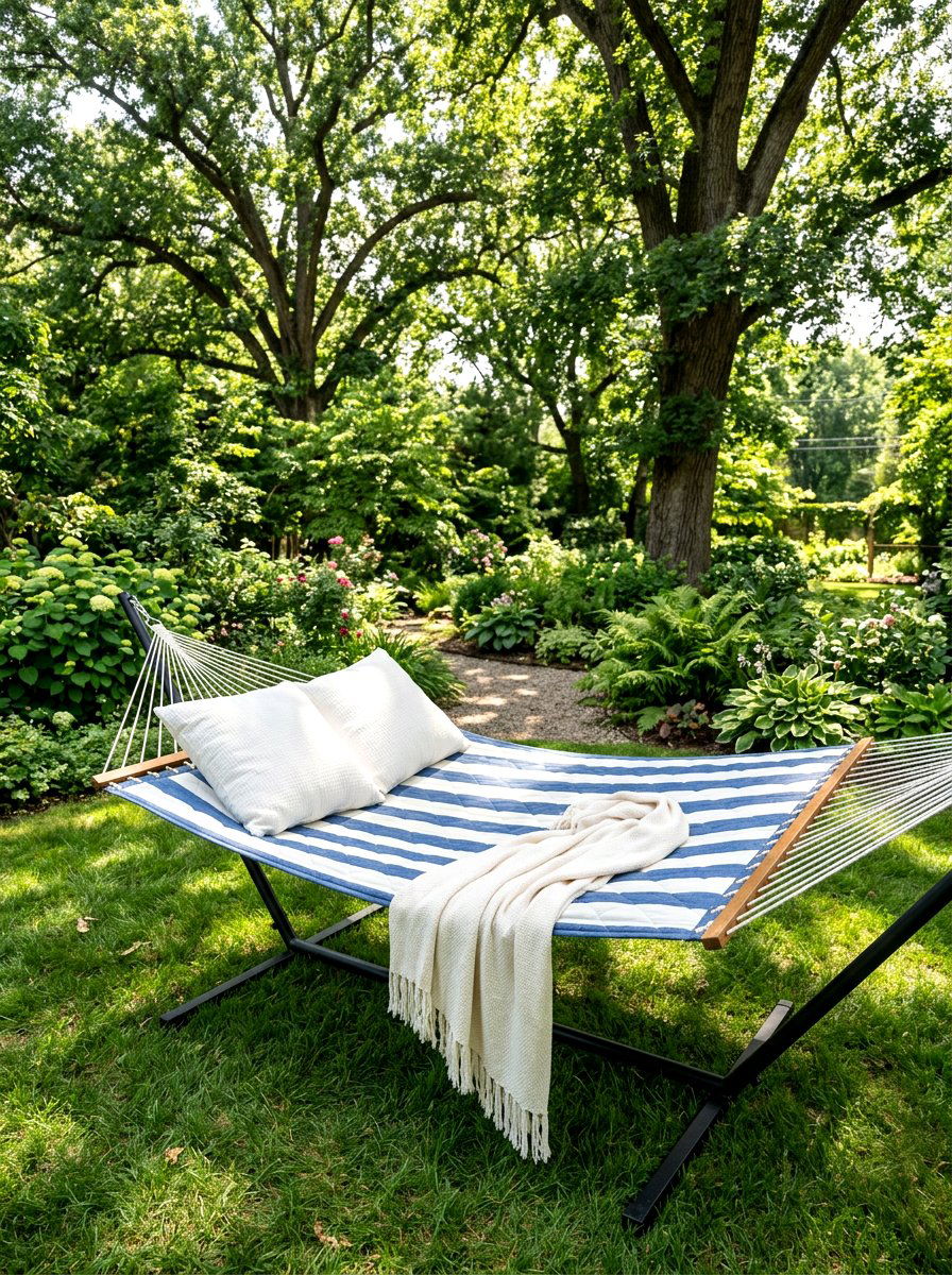 Quilted Double Hammock - 30 patio date night ideas