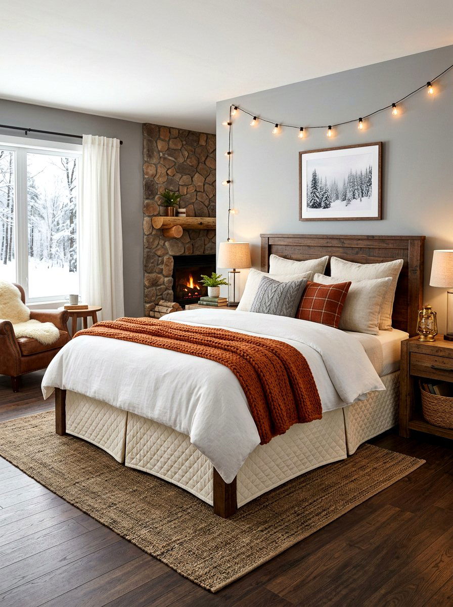 Quilted Tailored Bed Skirt - 30 tailored bed skirt ideas