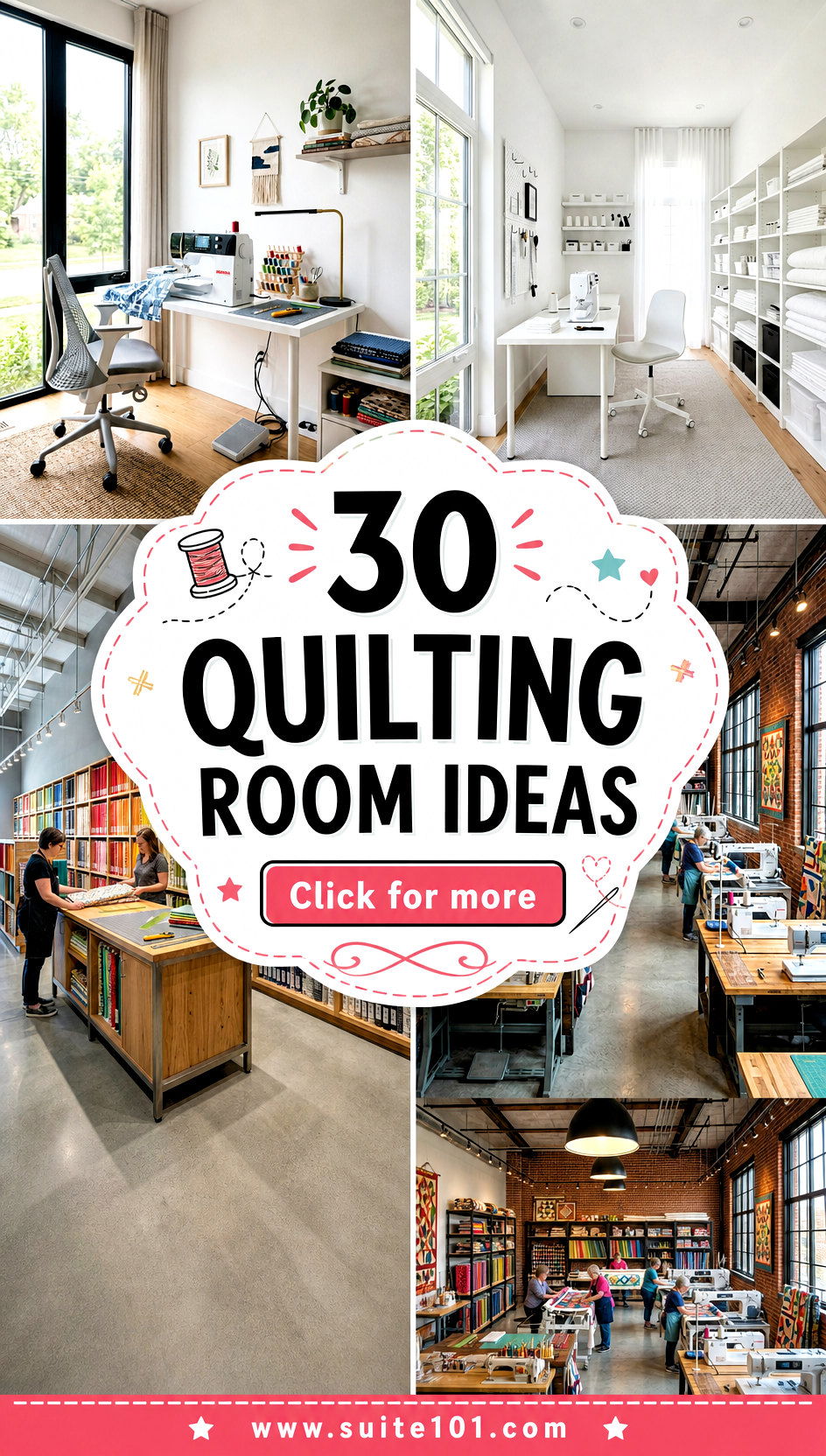 Quilting Room Ideas 30 Creative Setups for Happy Stitches - Quilting Room Ideas: 30 Creative Setups for Happy Stitches