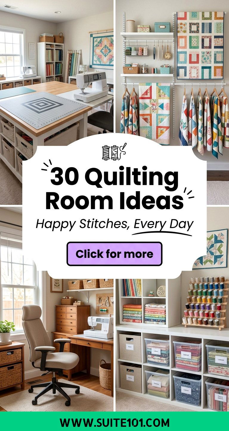 Quilting Room Ideas 30 Creative Setups for Happy Stitches - Quilting Room Ideas: 30 Creative Setups for Happy Stitches