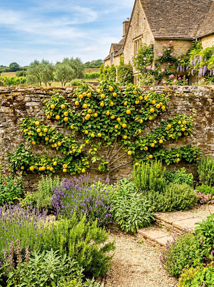 Quince tree fan shape - 30 espalier fruit tree ideas