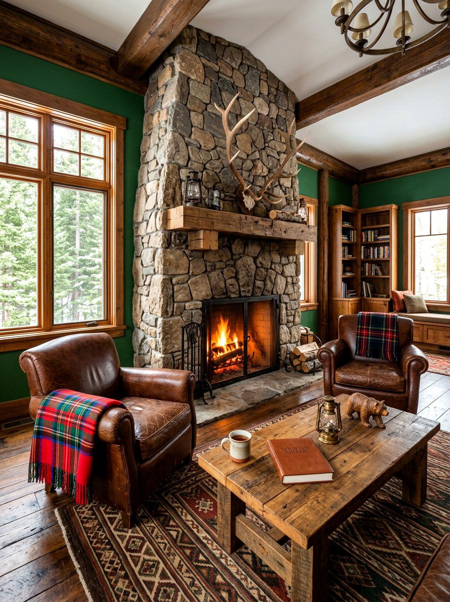 RUSTIC CABIN ROOM - 30 bonus room lounge ideas