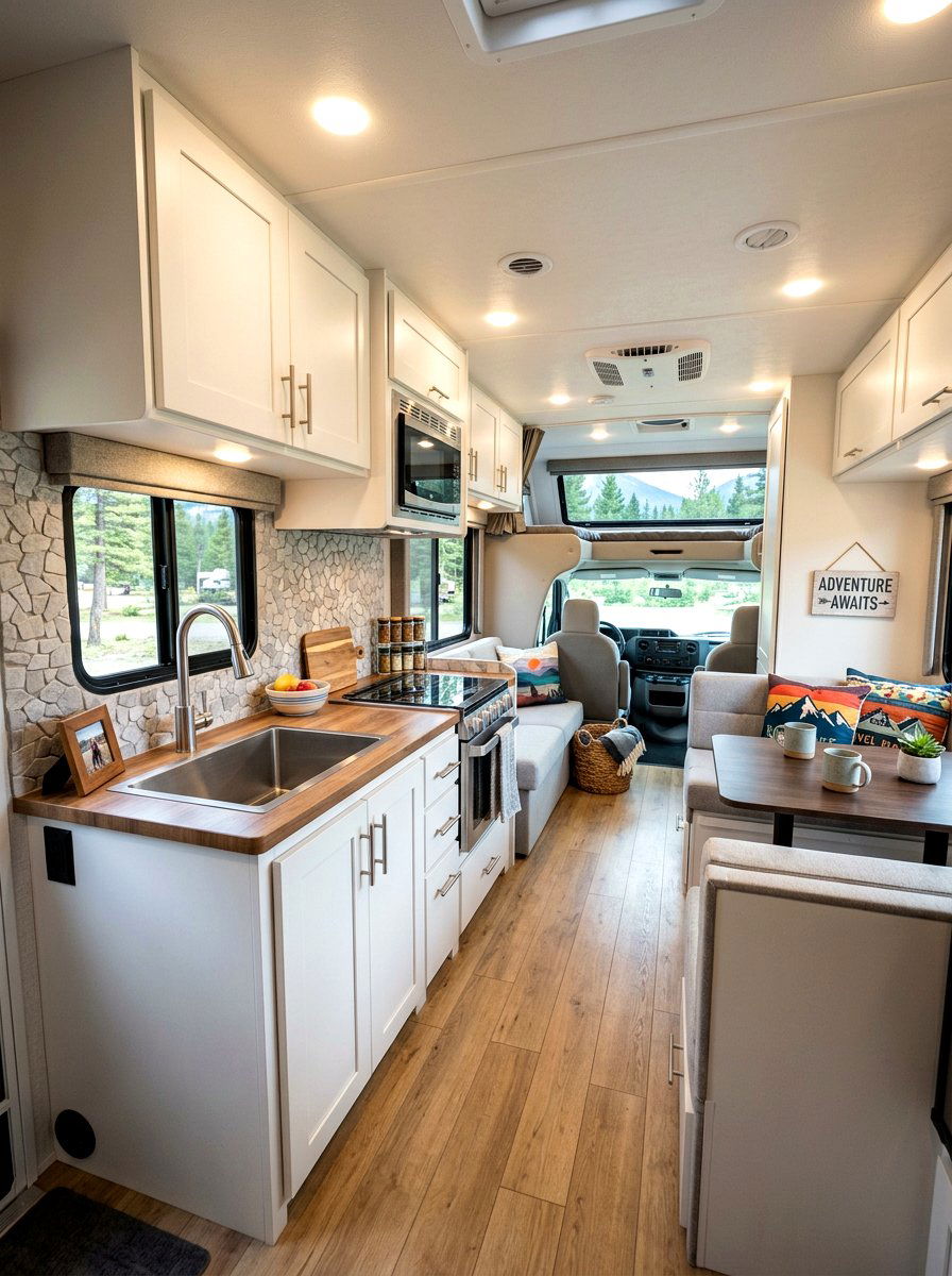 RV Interior Tile - 30 peel and stick tile ideas