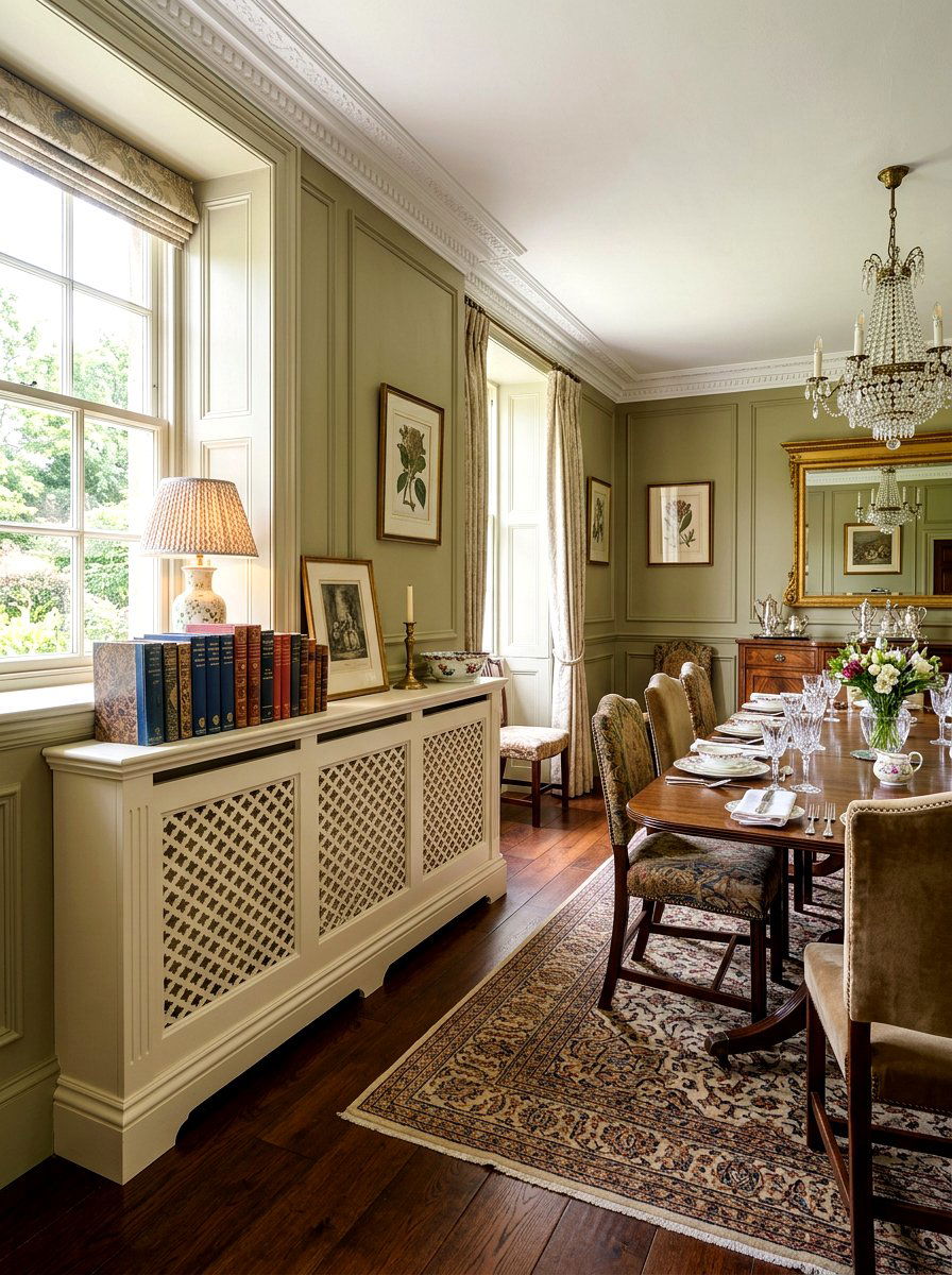 Radiator Cover Shelf - 30 hidden storage furniture ideas