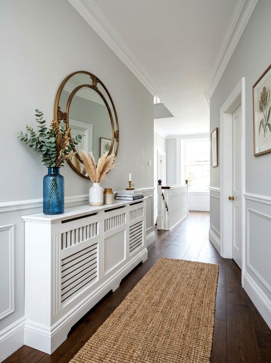 Radiator cover shelving - 30 no drill shelving ideas
