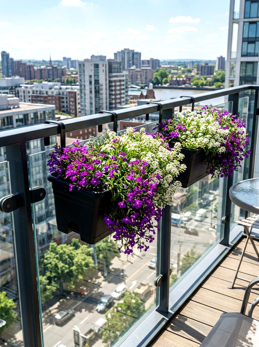 Railing Hook Vertical Planter Box - 30 vertical planter box ideas