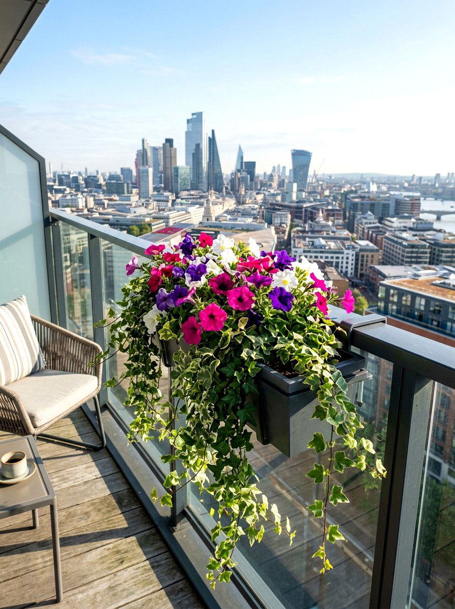Railing Planter Box - 30 balcony container garden ideas