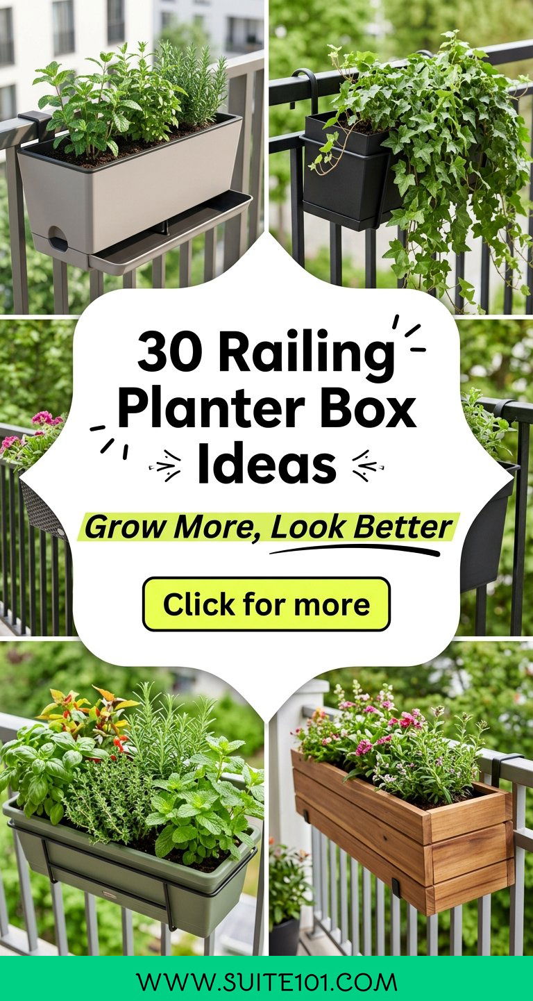 Railing Planter Box Ideas 30 Styles to Grow More on Any Balcony - Railing Planter Box Ideas: 30 Styles to Grow More on Any Balcony