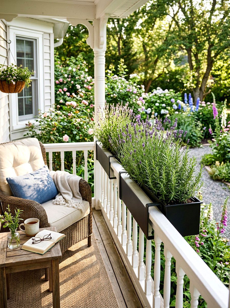 Railing Planters For Privacy - 30 front porch privacy ideas