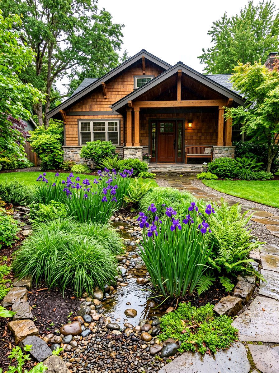 Rain Garden - 30 front lawn alternative ideas