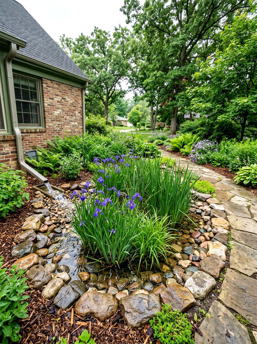 Rain Garden - 30 low maintenance landscaping ideas