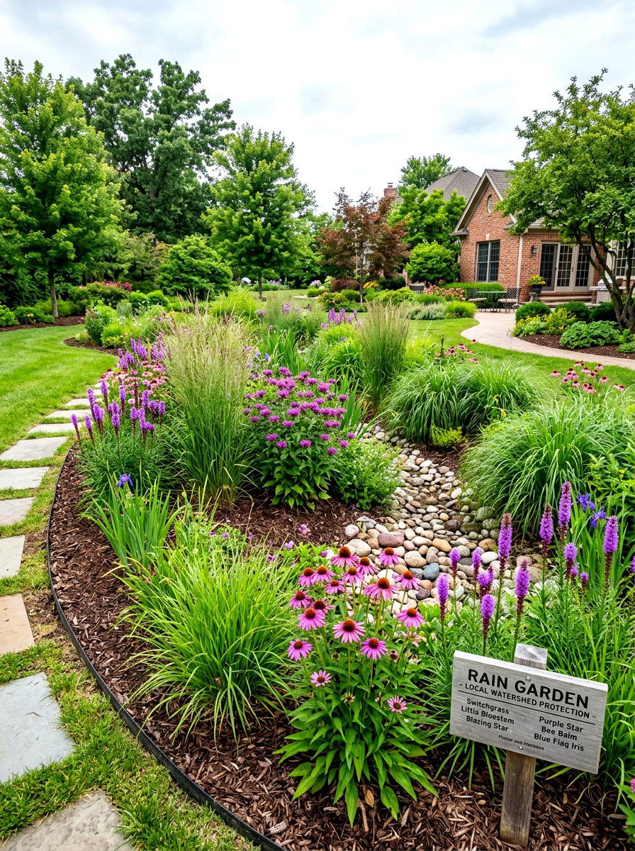 Rain Garden - 30 natural landscaping ideas