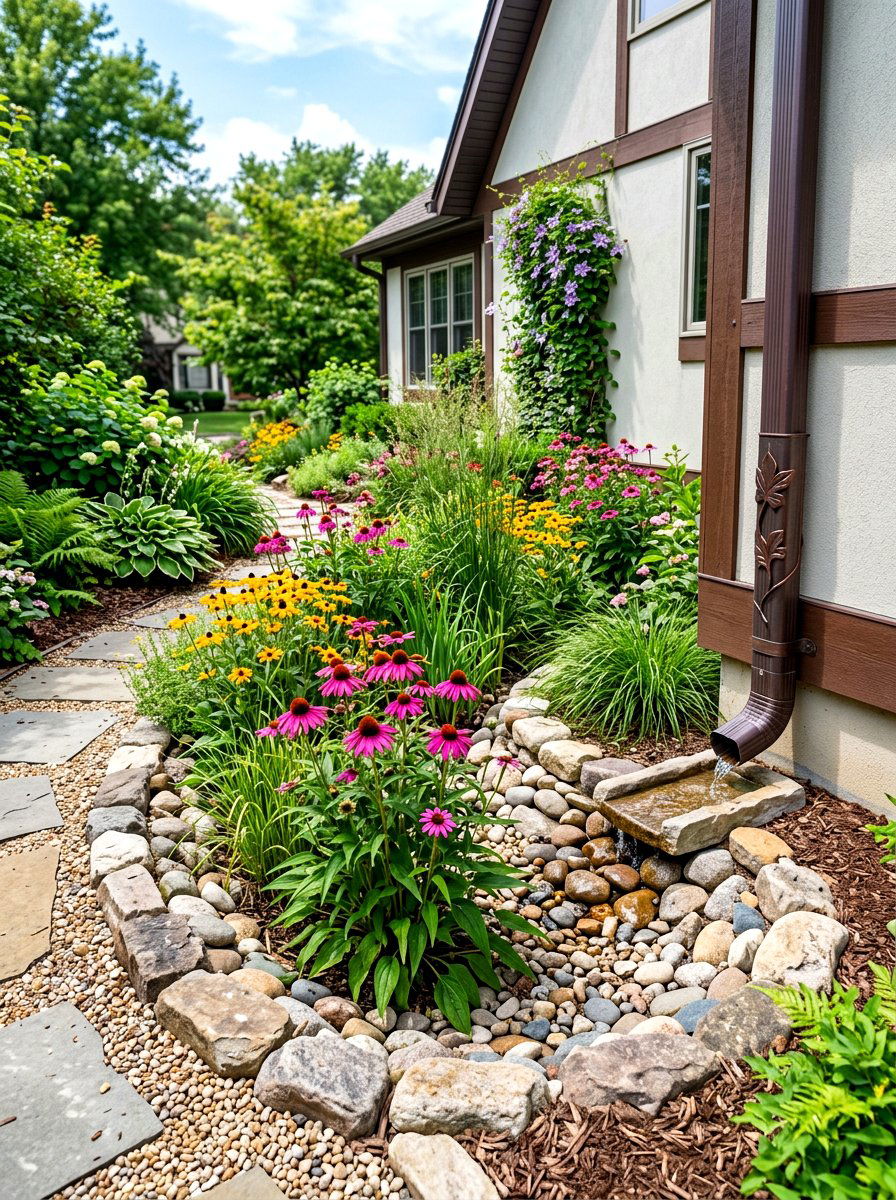 Rain Garden - 30 xeriscape garden ideas