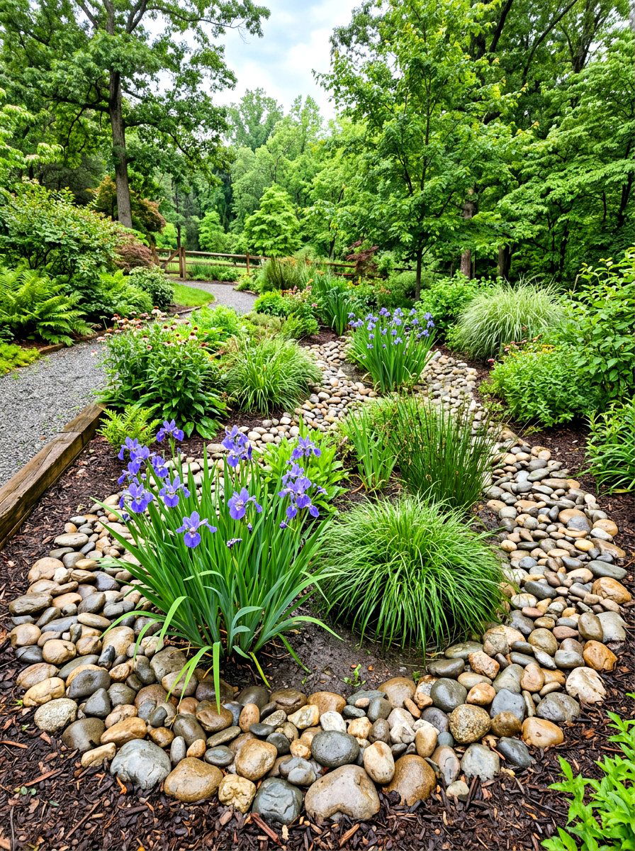 Rain Garden Basin - 30 rewilded backyard ideas
