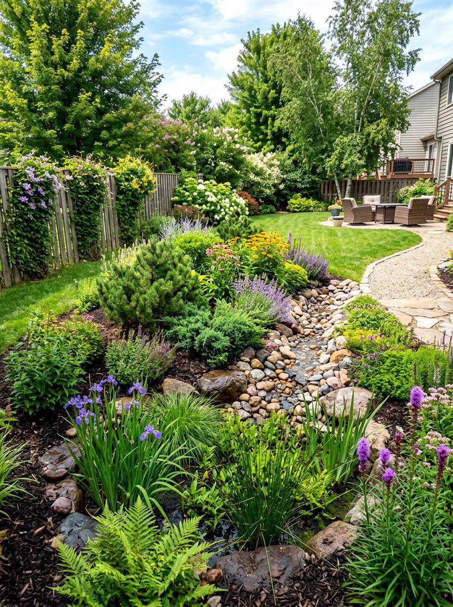 Rain Garden Berm - 30 rain garden ideas