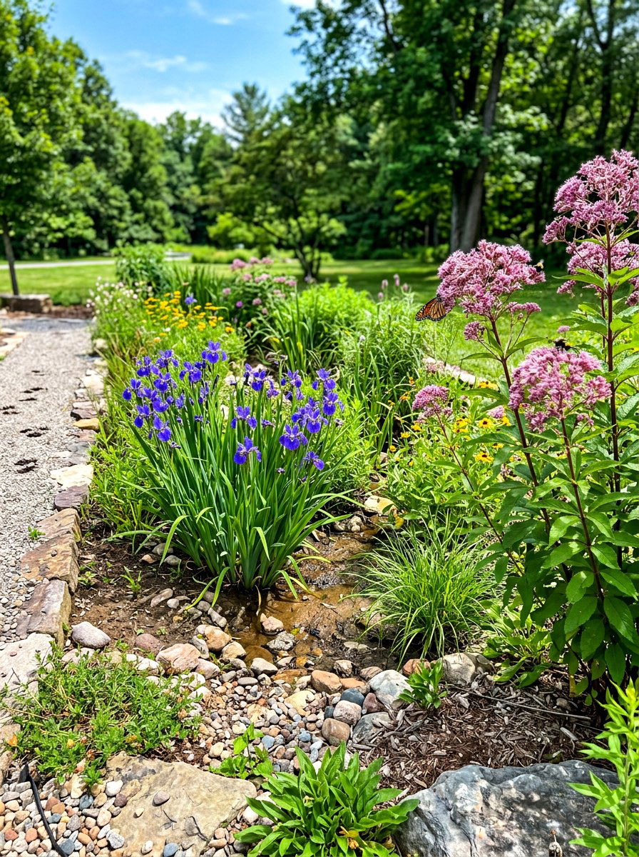 Rain Garden Pollinator Plants - 30 pollinator border ideas