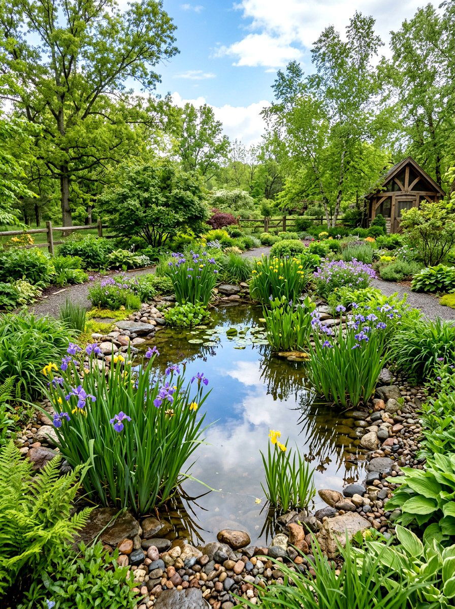 Rain Garden Pond Hybrid - 30 rain garden ideas