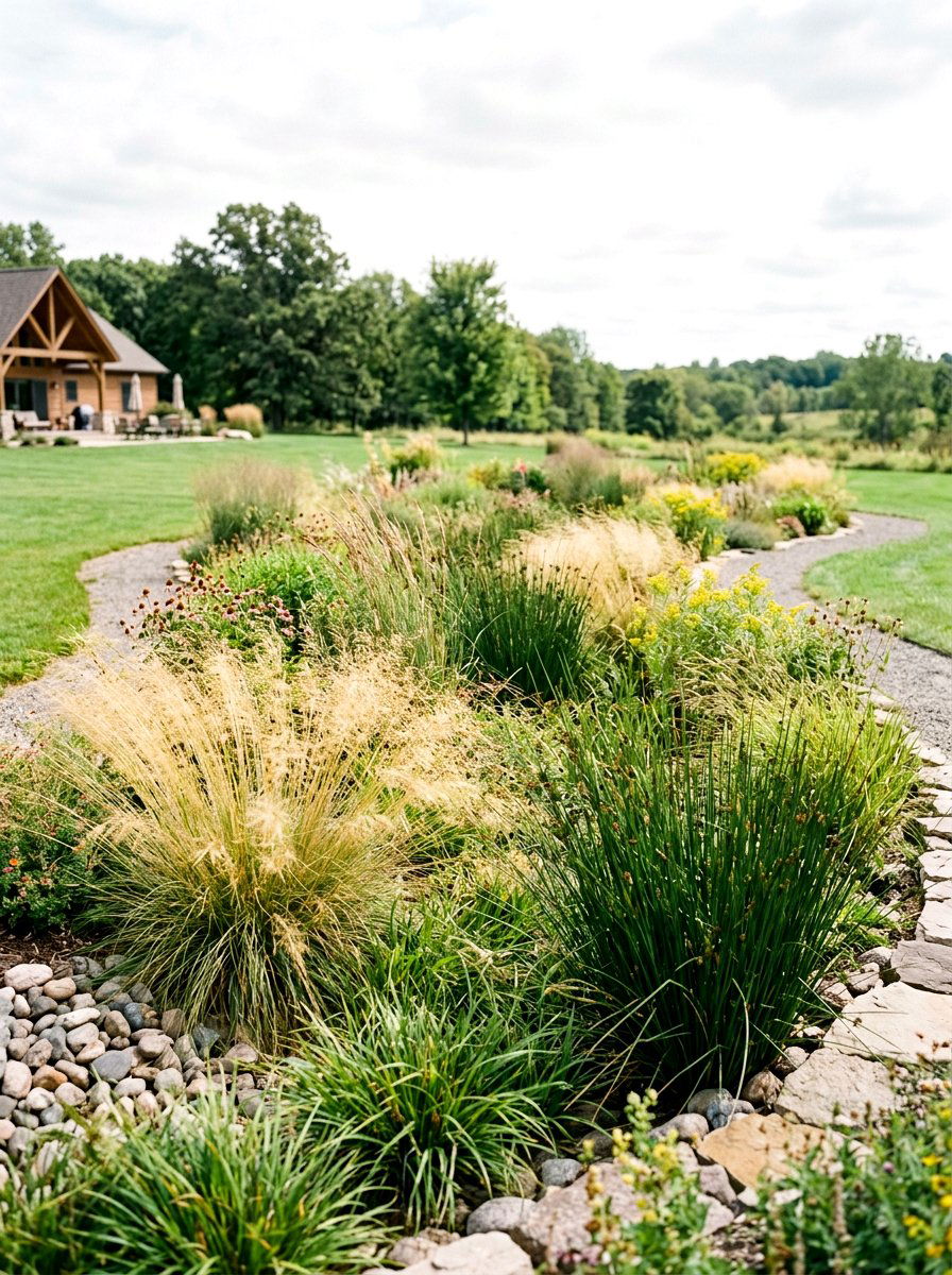Rain Garden With Grasses - 30 rain garden ideas