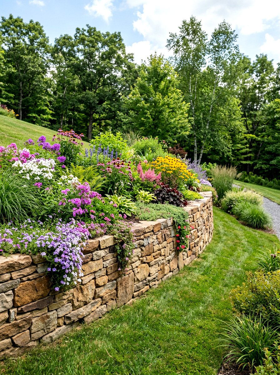 Rain Garden With Retaining Wall - 30 rain garden ideas