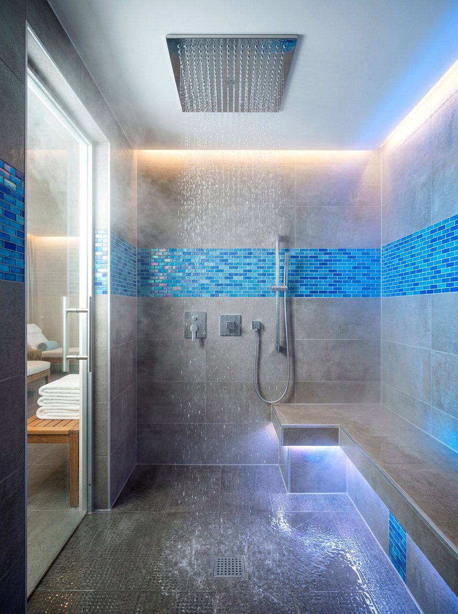 Rain Shower Head Steam Room - 30 steam shower bathroom ideas