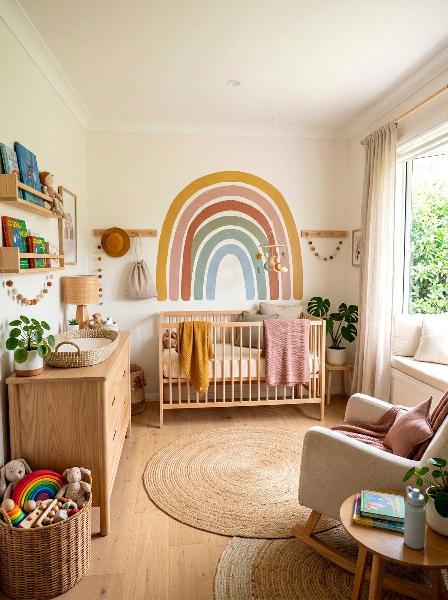 Rainbow Nursery - 30 viral nursery ideas