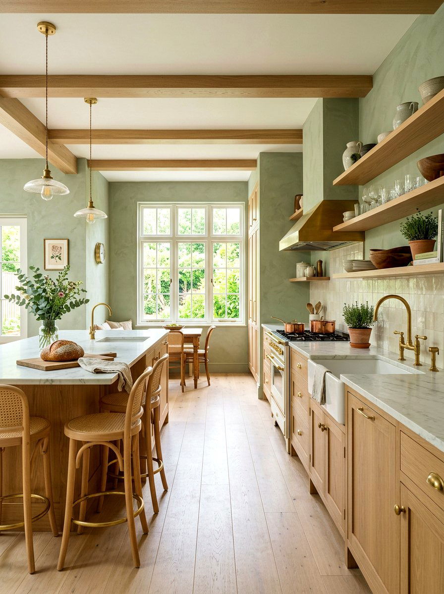 Rainbow color plate wall - 30 plate wall kitchen ideas
