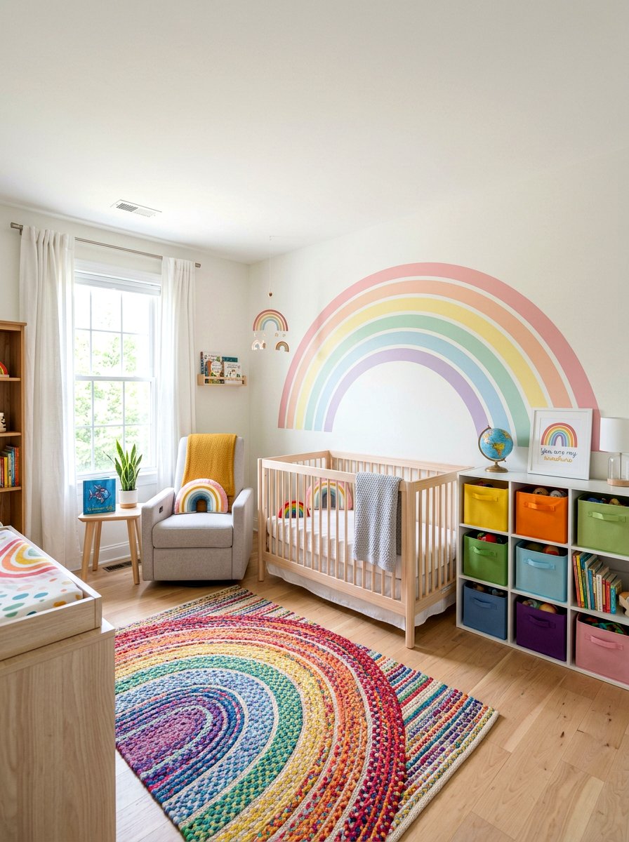 Rainbow nursery - 30 collected nursery decor ideas