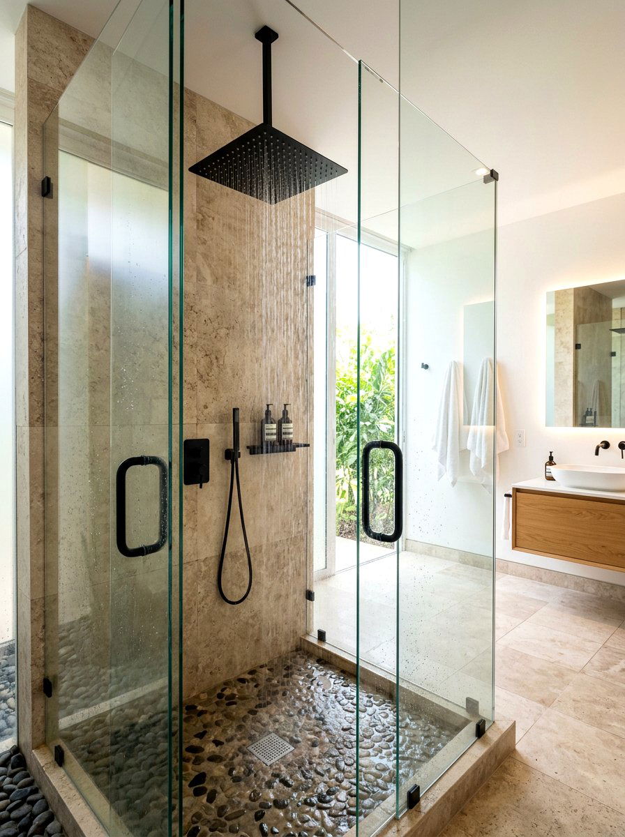 Rainfall Shower Head - 30 sensory bathroom ideas