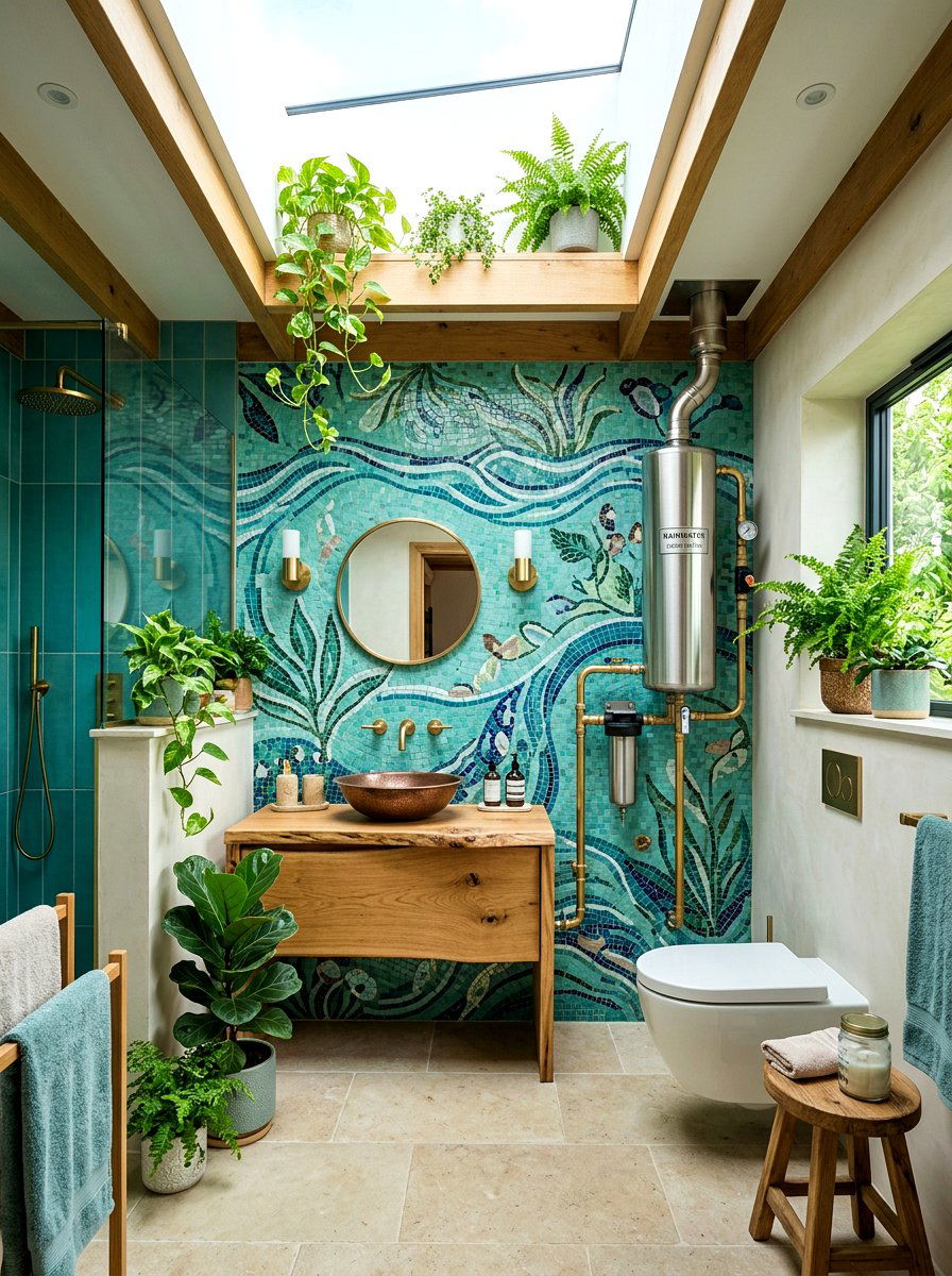 Rainwater Harvesting System - 30 low water bathroom ideas