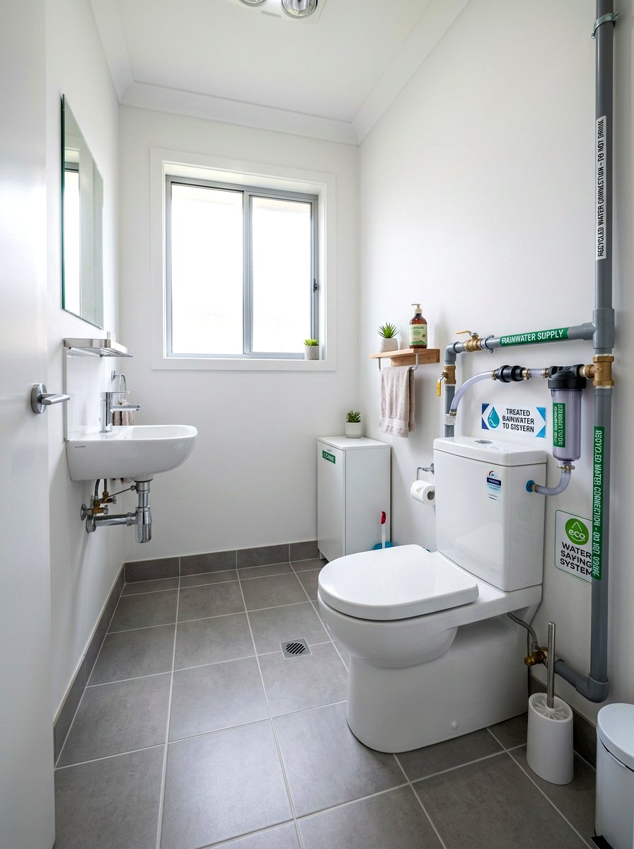 Rainwater Tank Toilet Connection - 30 eco bathroom ideas