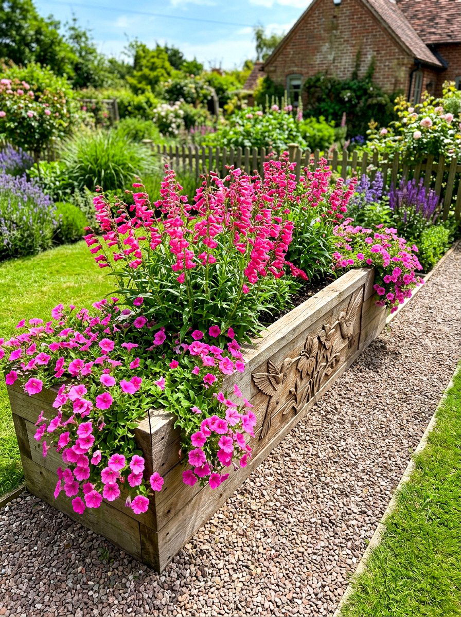 Raised Bed Border - 30 hummingbird border ideas