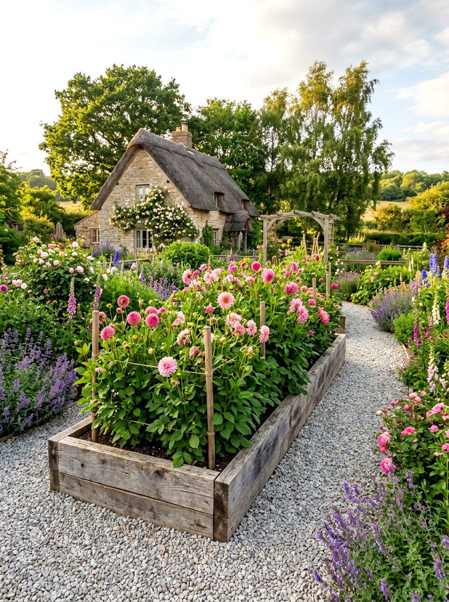 Raised Bed Dahlia Patch - 30 dahlia cutting patch ideas
