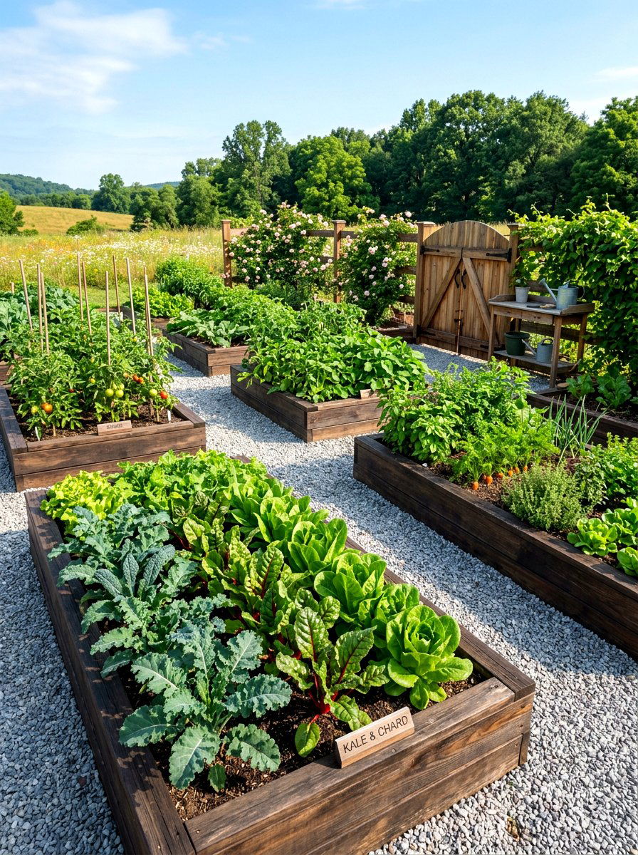 Raised Bed Garden - 30 kitchen vegetable garden ideas
