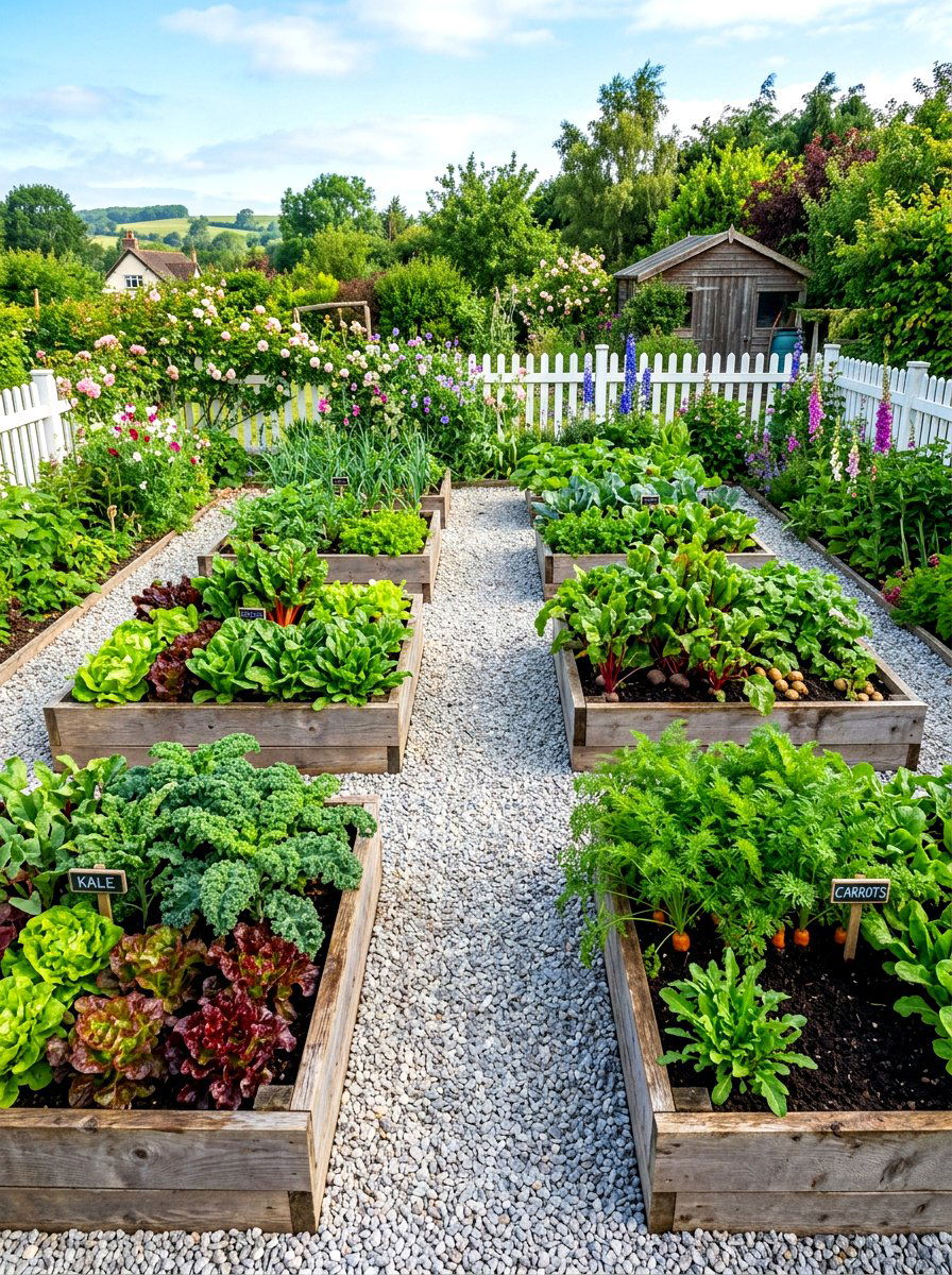 Raised Bed Garden - 30 organic vegetable garden ideas
