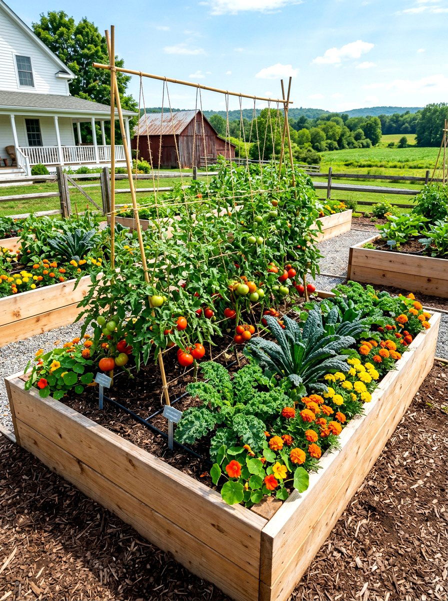 Raised Bed Garden - 30 pocket garden ideas