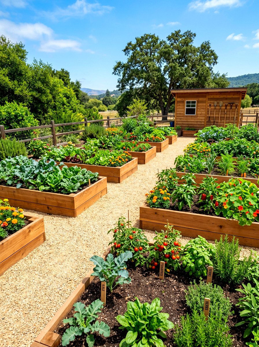 Raised Bed Gravel Area - 30 gravel garden ideas