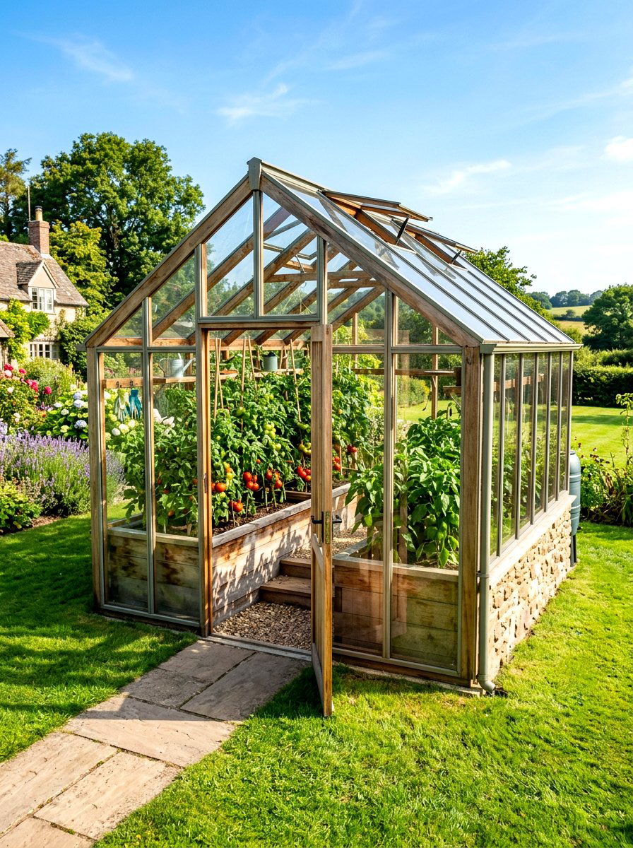 Raised Bed Greenhouse - 30 freestanding greenhouse ideas