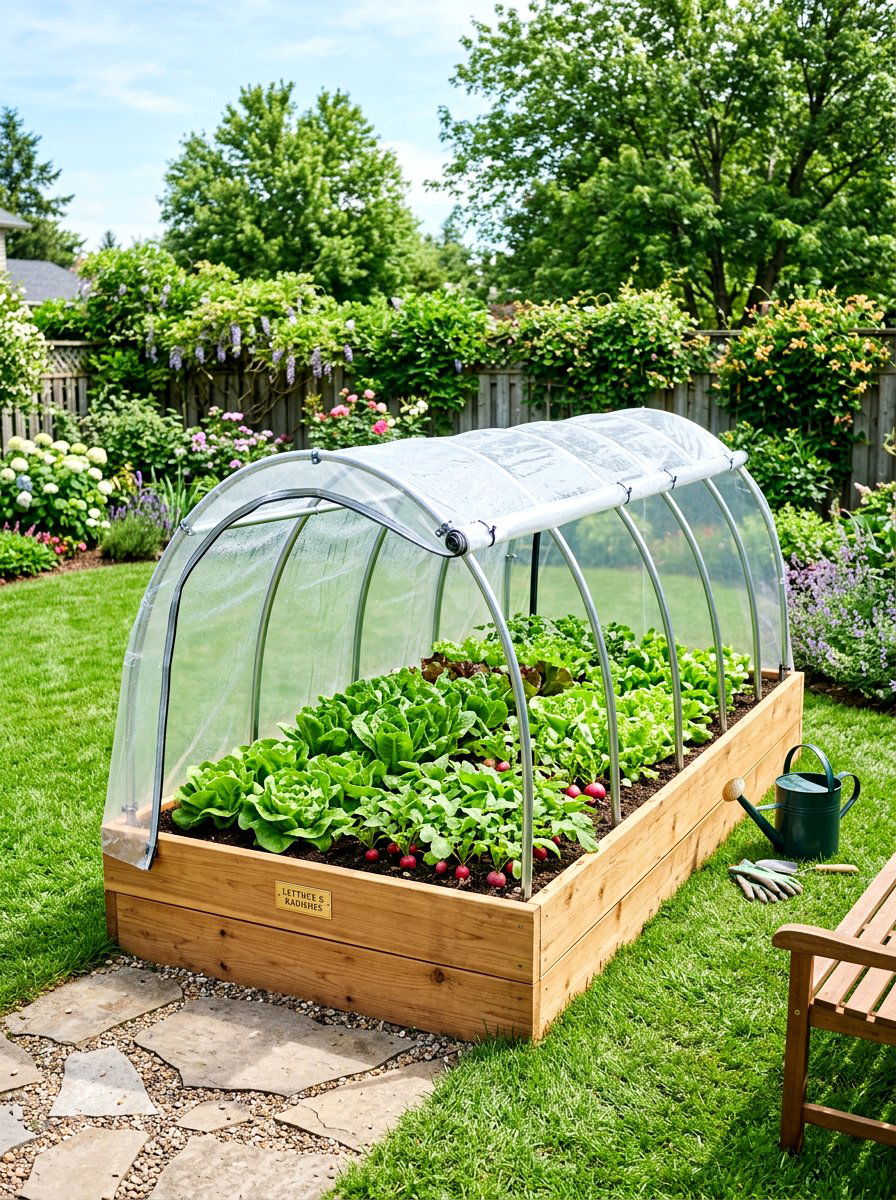 Raised Bed Greenhouse Cover - 30 small greenhouse ideas