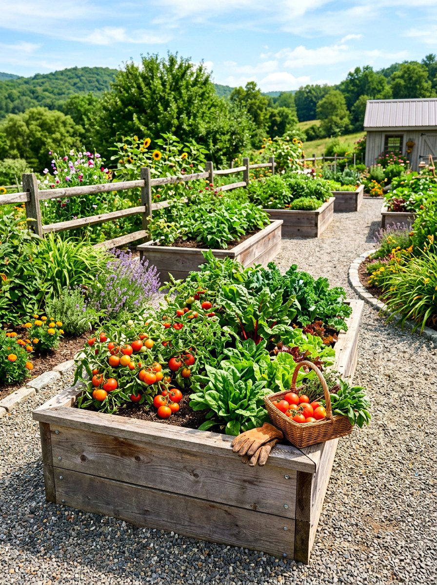Raised Bed Harvest - 30 vegetable garden harvest ideas