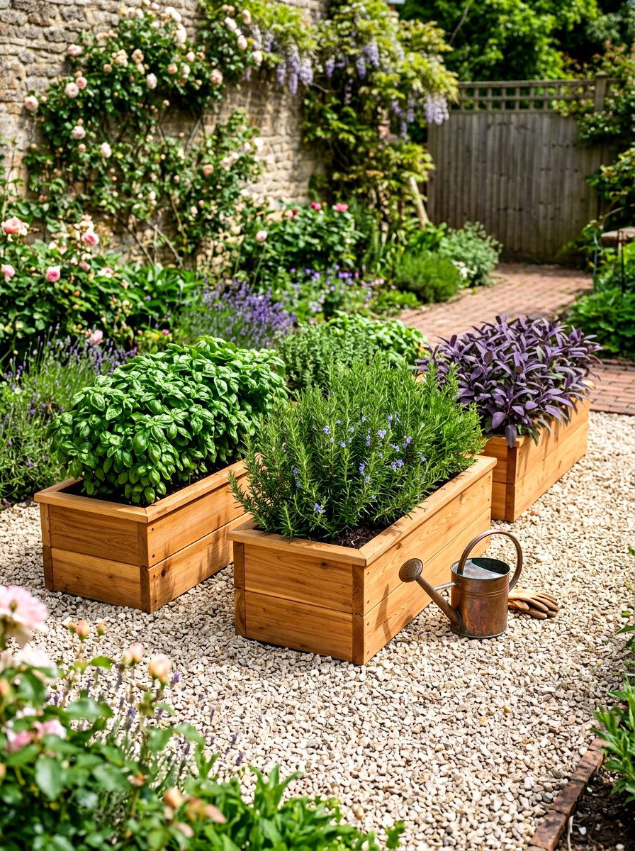 Raised Bed Herb Garden - 30 secret garden ideas