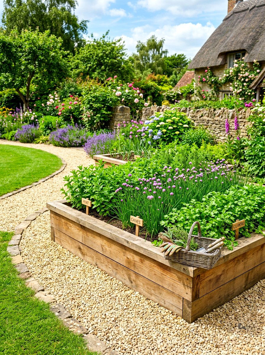 Raised Bed Herb Garden - 30 simple herb garden ideas