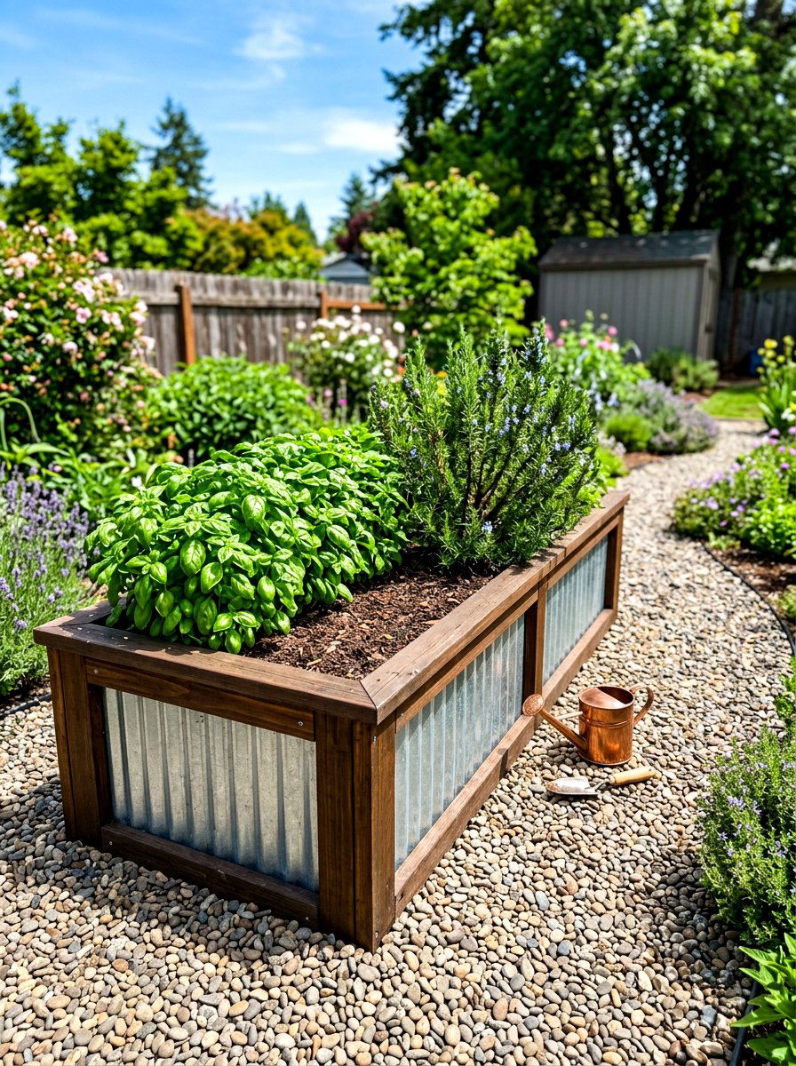 Raised Bed Herb Garden - 30 viral backyard ideas
