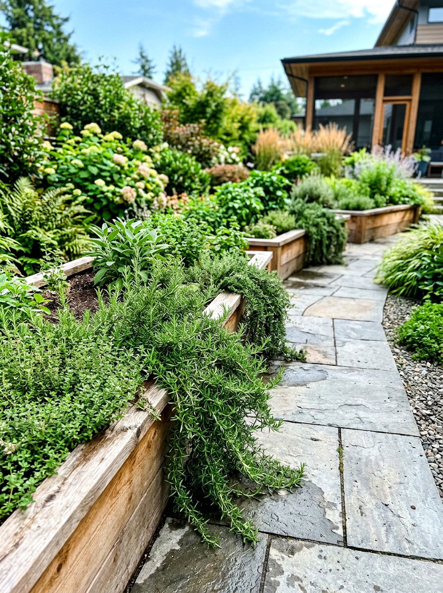 Raised Bed Herb Perimeter - 30 herb border garden ideas