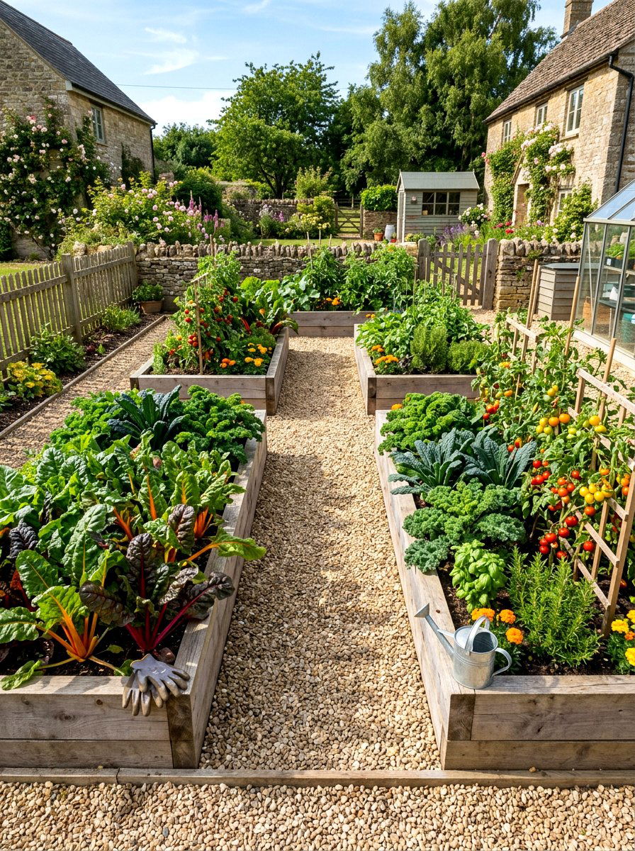 Raised Bed Kitchen Garden - 30 edible landscaping ideas