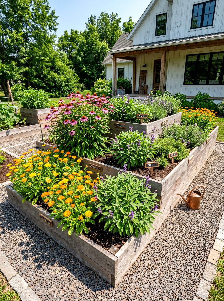 Raised Bed Medicinal Herbs - 30 medicinal herb garden ideas