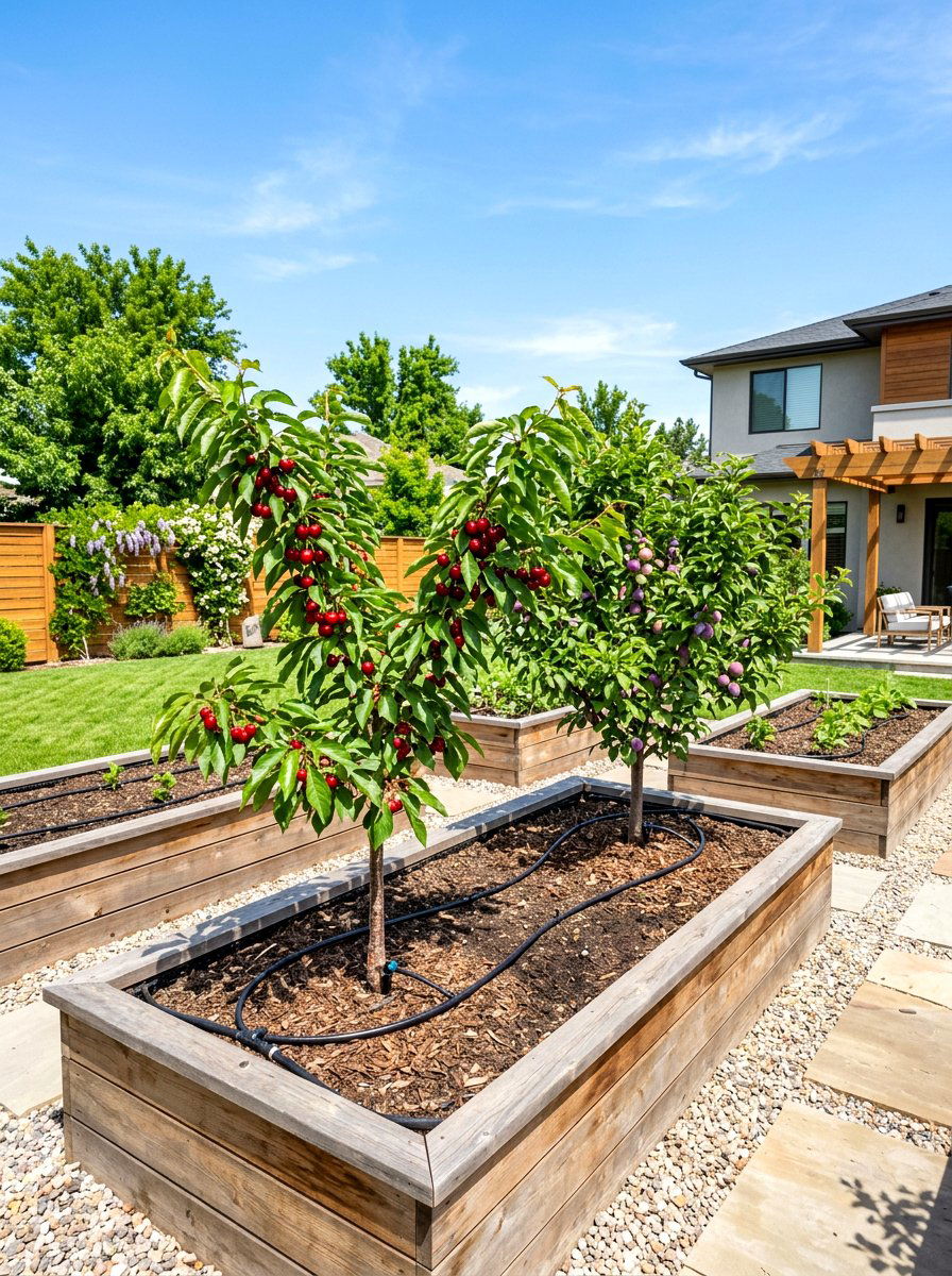Raised Bed Orchard - 30 backyard orchard ideas