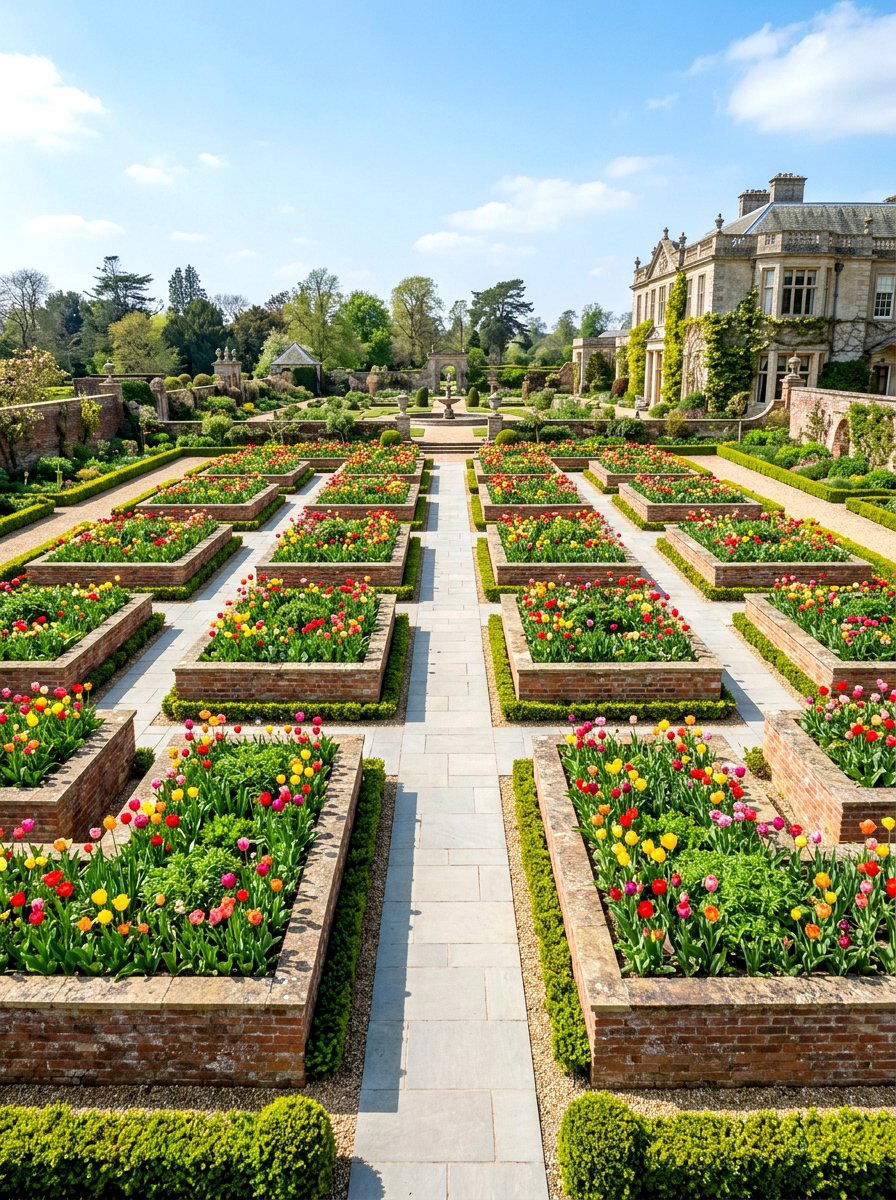 Raised Bed Parterre - 30 parterre garden ideas