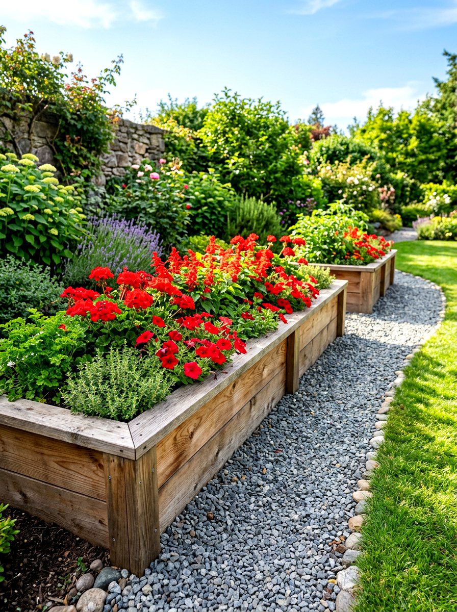Raised Bed Planter - 30 terrace garden ideas